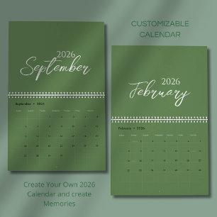 Minimalist Clean Design Calendar
