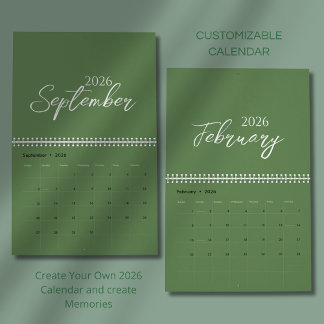 Minimalist Clean Design Calendar