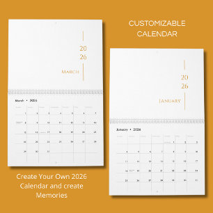 Minimalist Clean Design Calendar