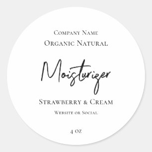 Minimalist Clean Elegant Skincare Product Label
