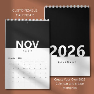 Minimalist Clean Modern Design Calendar