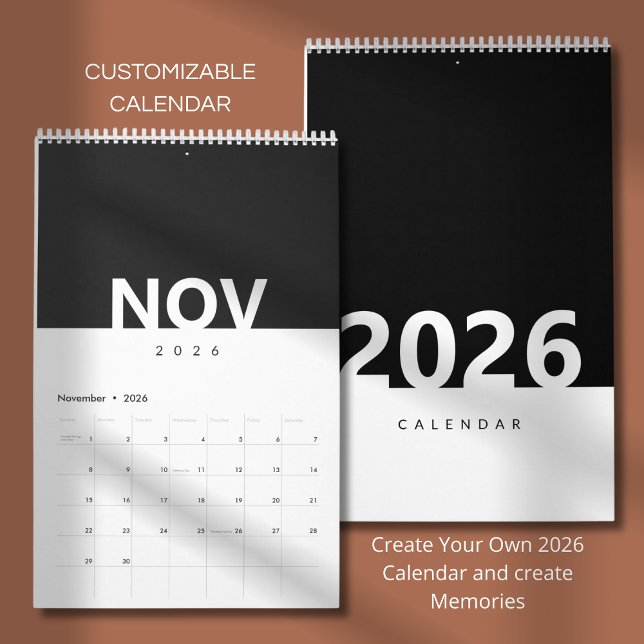 Minimalist Clean Modern Design Calendar (Creator Uploaded)
