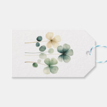 Minimalist Clovers Gift Tag