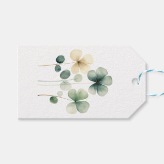 Minimalist Clovers Gift Tag