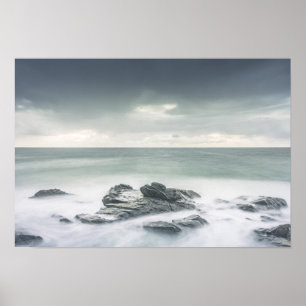 Minimalist Coastal Landscape Poster