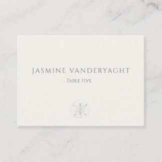 Minimalist Coastal Wedding Place Card