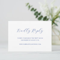 Minimalist Cobalt Blue Modern Wedding