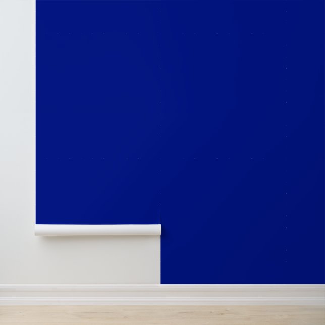 Minimalist cobalt blue plain solid simple modern wallpaper (Application)