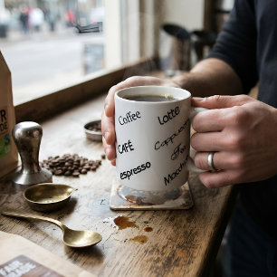 Minimalist Coffee Bar Aesthetic Typography Chic Mug