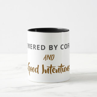 Minimalist Coffee Quote Postcard | Funny Good Inte Mug