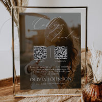 Minimalist College Fund w/ Photo & 2 QR Codes