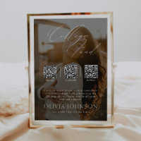 Minimalist College Fund w/ Photo & 3 QR Codes