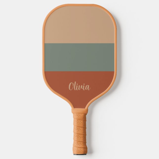 Minimalist Color BlockModern Boho Pickleball Paddle (Front)