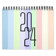 Minimalist colour wall calendar