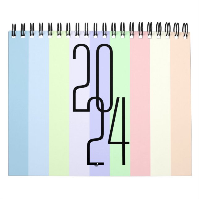 Minimalist colour wall calendar (Cover)