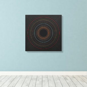 Minimalist Concentric Circles Geometry Art Print