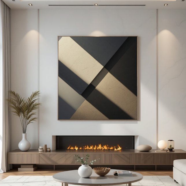 Minimalist Concrete Architectural Abstract Canvas Print (Creator Uploaded)