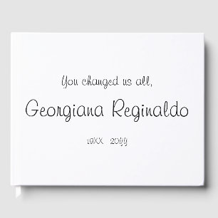 Minimalist Condolences Guestbook