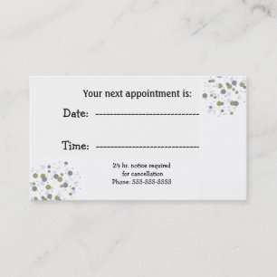 Minimalist Confetti Dots Specialist Appointment