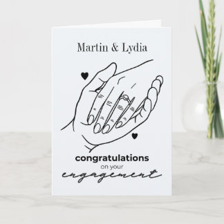 Minimalist Congratulations on your Engagement Card