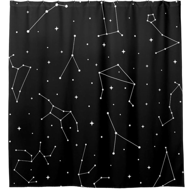 Minimalist Constellation Pattern in Black & White (Front)