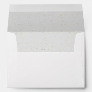 Minimalist Contemporary Modern Simple Wedding Envelope