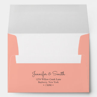 Minimalist Coral A7 Envelope