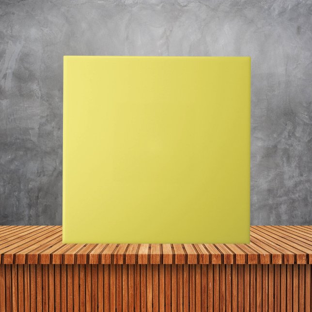 Minimalist Corn Pastel Yellow Solid Colour  Tile (Creator Uploaded)