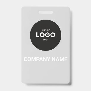 Minimalist Corporate Executive Photo Business Card Badge