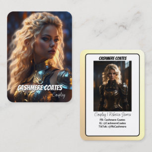 Minimalist Coscards Cosplay Character Card