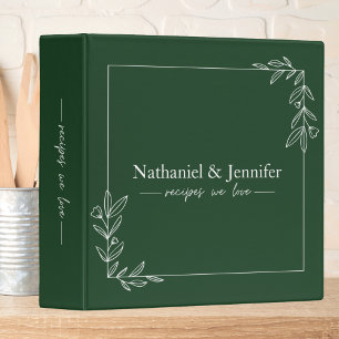 Minimalist Couples Recipe Binder