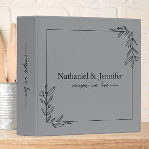Minimalist Couples Recipe  Binder