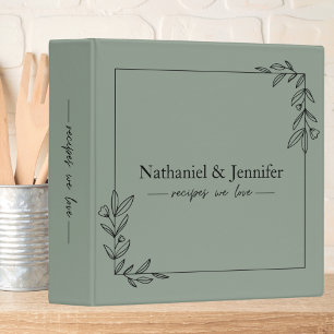 Minimalist Couples Recipe Binder