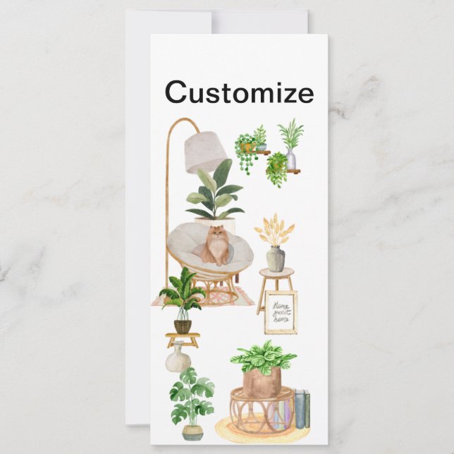 Minimalist Cozy Home Bookmark  (Front)