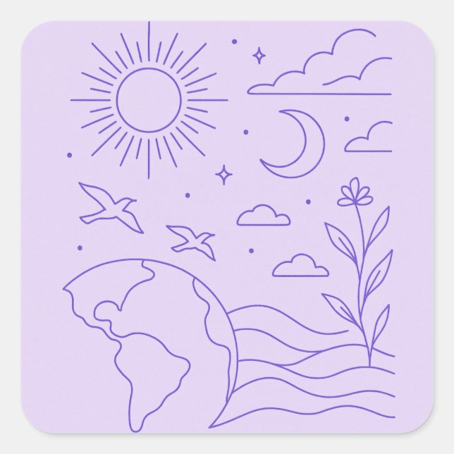 Minimalist Creation Sticker (Front)