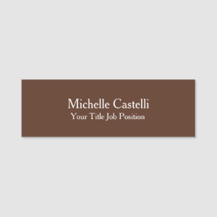 Minimalist Creative Useful Durable Plain Simple Name Tag