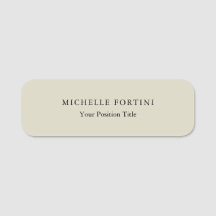 Minimalist Creative Useful Durable Plain Simple Name Tag