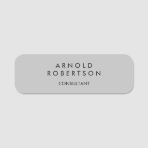 Minimalist Creative Useful Durable Plain Simple Name Tag