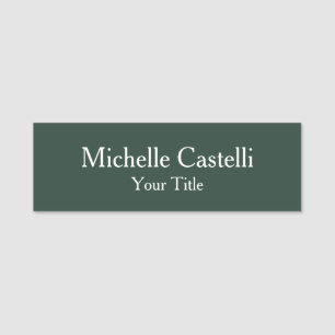 Minimalist Creative Useful Durable Plain Simple Name Tag