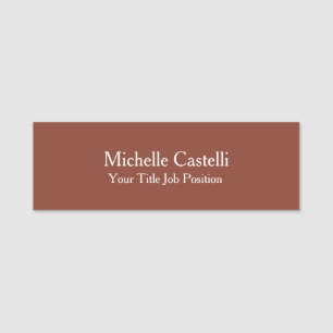 Minimalist Creative Useful Durable Plain Simple Name Tag