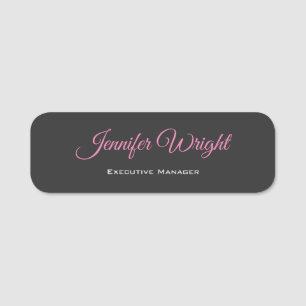 Minimalist Creative Useful Durable Plain Simple Name Tag