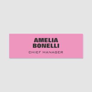 Minimalist Creative Useful Durable Plain Simple Name Tag