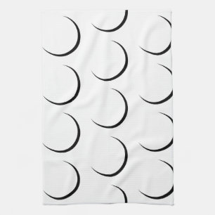 Minimalist crescent moon kitchen towel
