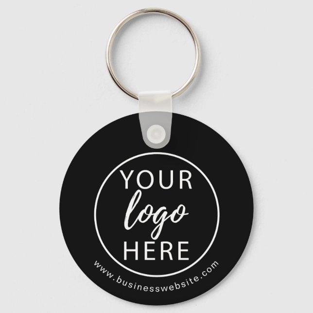 Minimalist Custom Business Logo Keychain (Front)