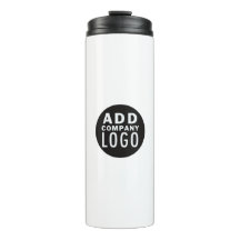Minimalist Custom Business Logo Promotional Thermal Tumbler