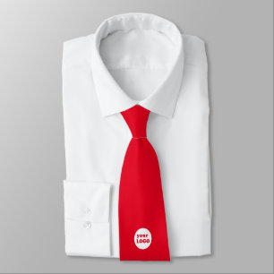 Minimalist Custom Business Logo Red Tie