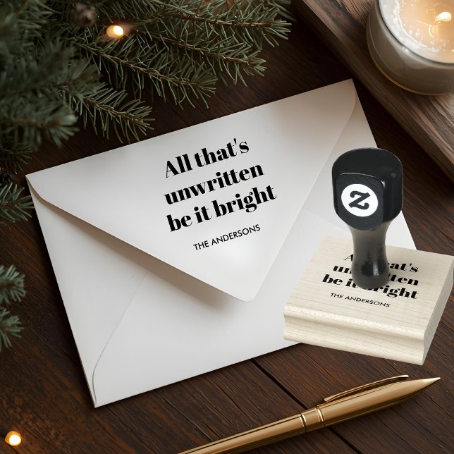 Minimalist Custom Christmas Rubber Stamp (Creator Uploaded)