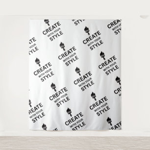 Minimalist Custom Company Branding Display Tapestry