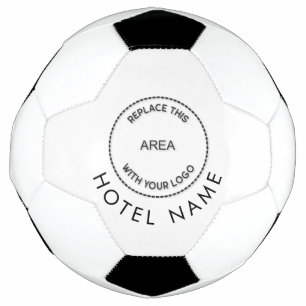 Minimalist Custom Logo Hotel Name Any Colour  Soccer Ball