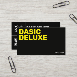 Minimalist Custom Logo & QR Code Design Business Card